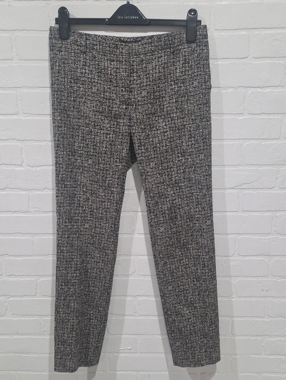 Weekend Max Mara Gray Tweed Printed  Trousers